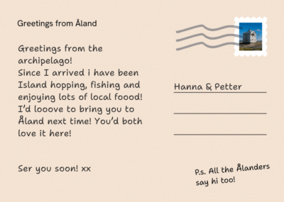 Postcard back