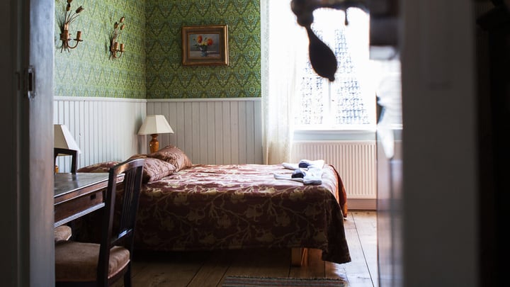 Lantligt bed and breakfast på Åland