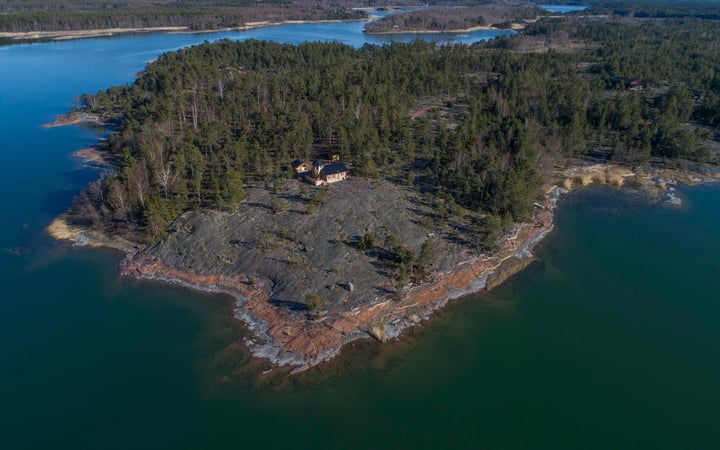 Aerial picture of the Towervilla in Hammarland