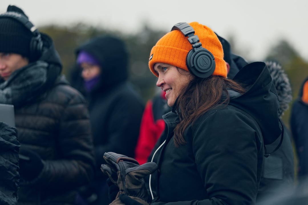 Filmteam på inspelningen av Stormskärs Maja
